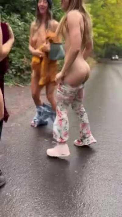 I love that my friends were down to get naked in the street with me