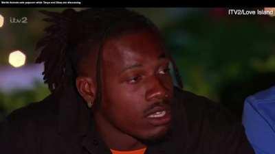 Martin and his popcorn. He noms tonight.