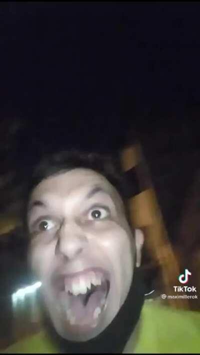 Just some friends walking down the street, totally no one following them. •-•