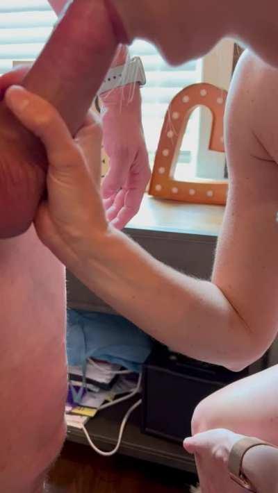 Just a little mouth hug for my husband