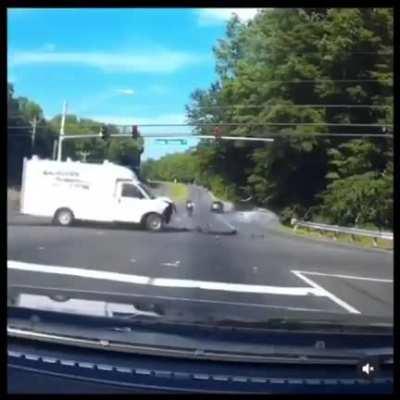 A fraction of a second or a fraction of space either way, and he'd have been meat paste.