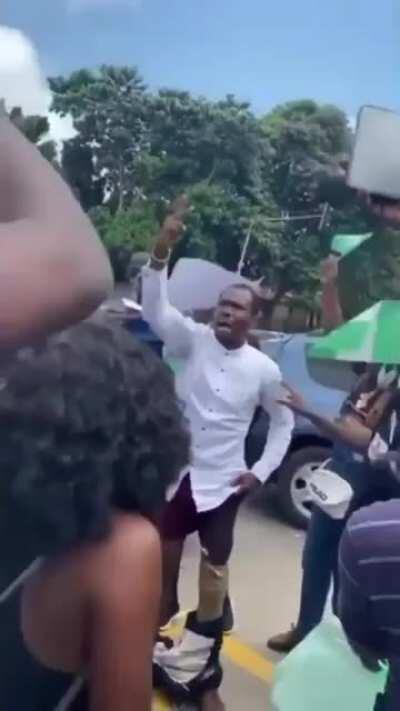 Two Months After This Nigerian Mans Wedding SARS Police Shot This Man Causing Him To Lose His Leg