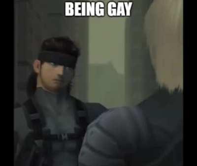 snake gives raiden some advice