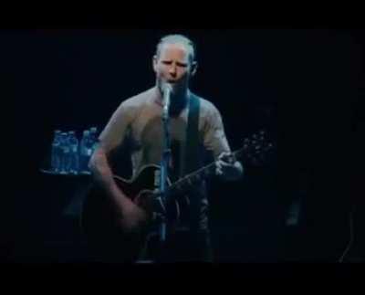 Corey Taylor giving in to the fans and singing the SpongeBob theme song.