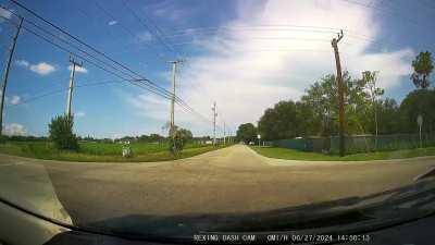 [oc] Lawn Care Truck runs stop