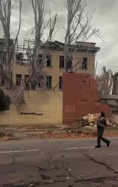 This is how walks in our beloved Mykolaiv look like now 💔