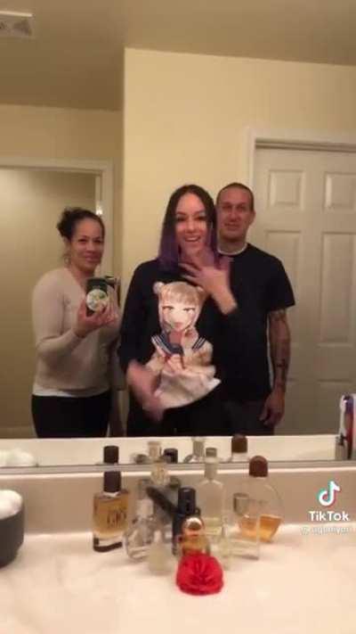 The face of her mother says it all