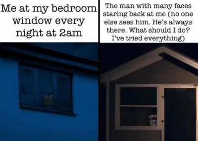 When my dad checks, no one is there