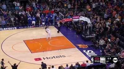[Highlight] Westbrook shows the fans his heart after a hard fought Game 1 vs the Phoenix Suns