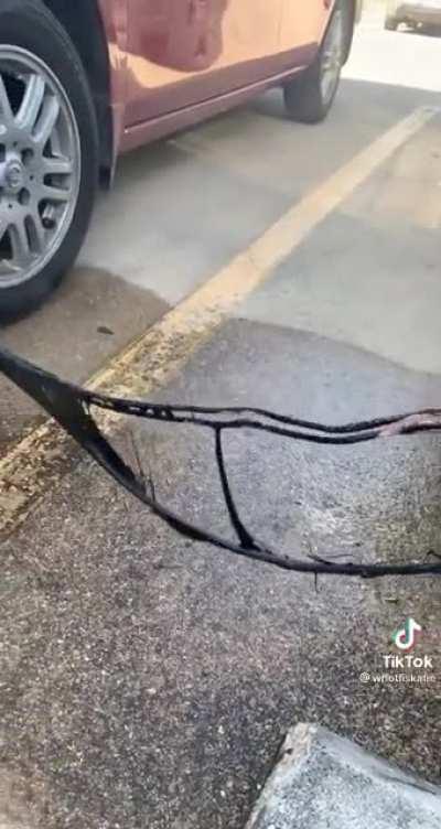 she really put on the cables backwards