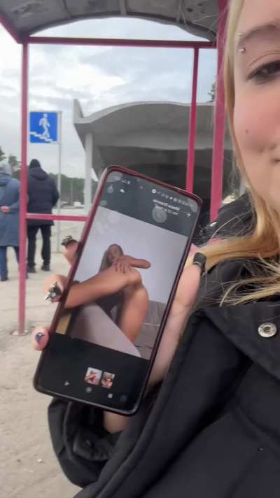 The people standing with me at the bus stop have no idea how hot I am without my clothes on