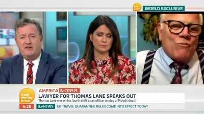 Interview about a cop involved in George Floyd’s death gets heated