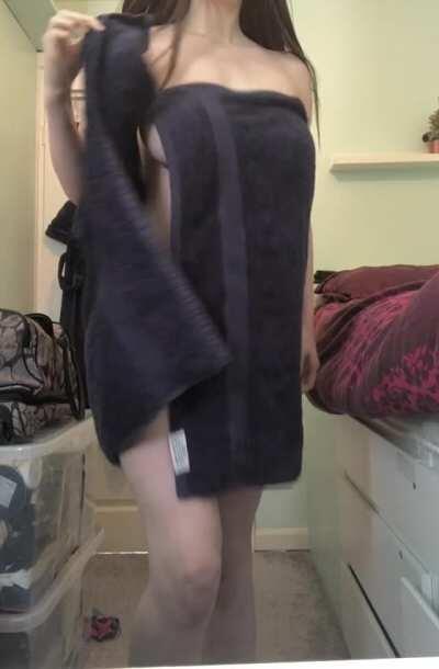 oops my towel dropped