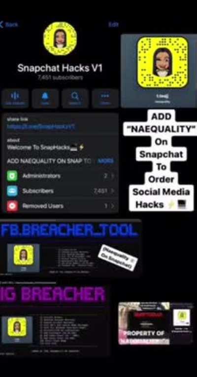 naequality on snap to order hacks for insta, facebook , & snapchat. proof in comments below