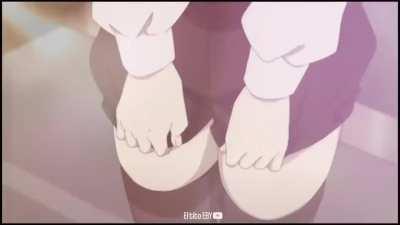 Thighs so nice, he had to include her twice