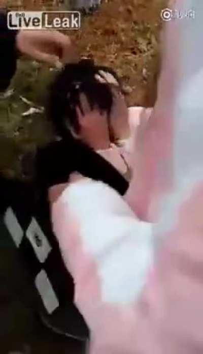 /r/iamatotalpieceofshit: Girls humiliate and bully smaller girl. [Trigger/PTSD warning]