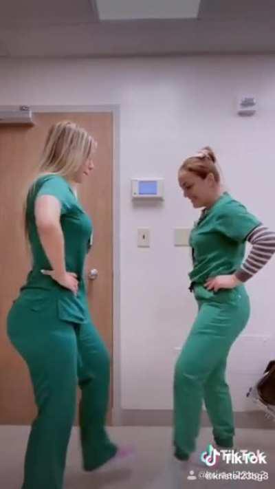 Curvy in scrubs