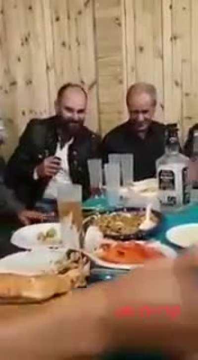 squeezing the sauce bottle way too hard