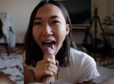 Asian Blowjob Cum Pov