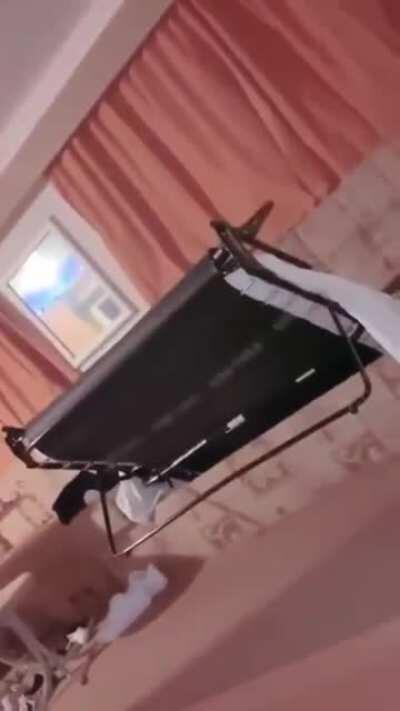 Lady got folded in half