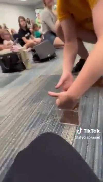 Showing a child a spider :) 