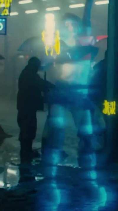 Ana de Armas behind the scenes of Blade Runner 2049