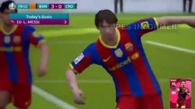 NEW 101 MESSI SPECIAL CELEBRATION.( Credits : Pes Informer - Twitter)