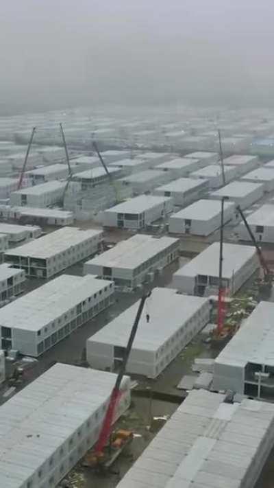 Largest Covid Quarantine camp ever made - China