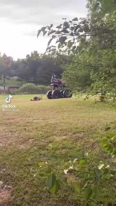 Taking out the monster mower