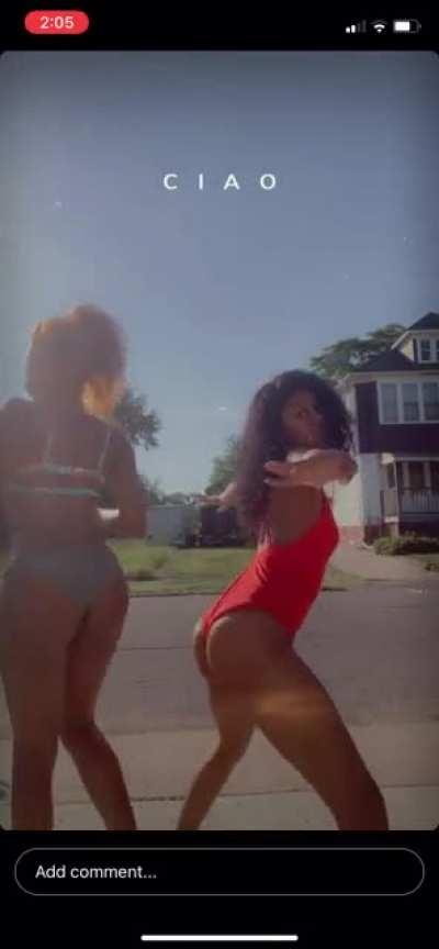 Sonyay and her rat ass friend