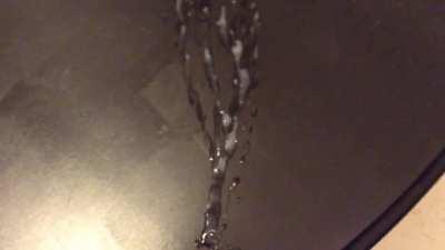 My First Big Table Cumshot by braninja
