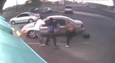 Beating an elderly person up and stealing his car