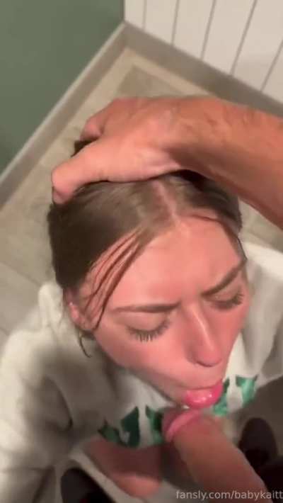 Sometimes girls need just a little bit to be happy... a little bit of cum on their face