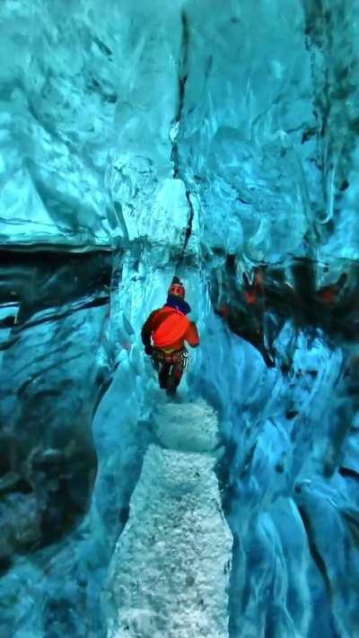 Ice caves in Iceland 