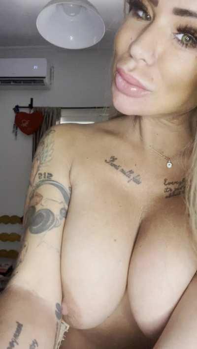 Imagine waking up to my boobs hanging over you