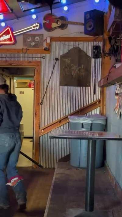 We turn everyone’s heads when we shoot pool at our local dive bar. Happy Labor Day! 🦊 [gif]