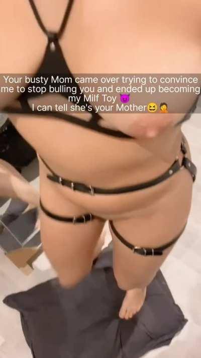 Despite your numerous warnings, Mommy still went to talk to your asshole bully