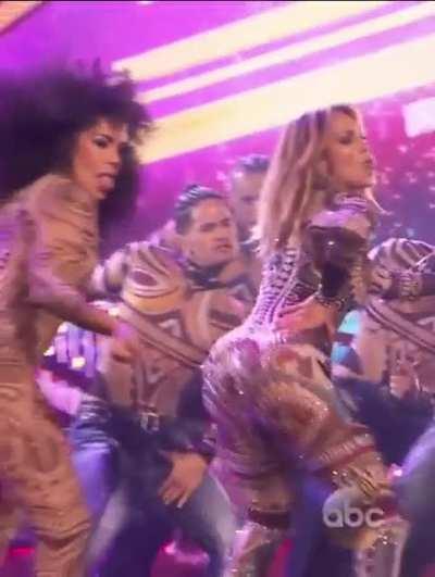 Jiggle with her tongue out