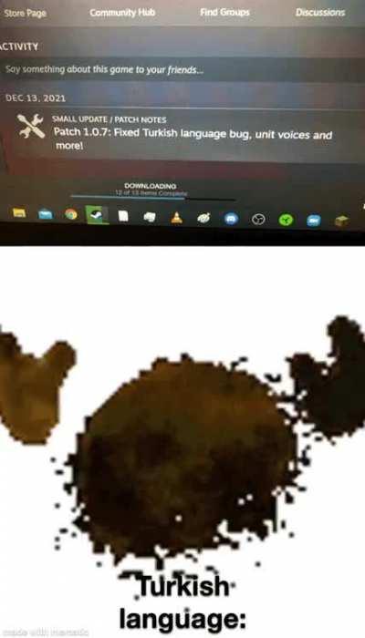 Turkish language removed