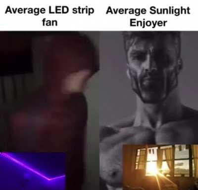 Sun shining bright outside