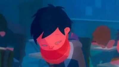 Animation showing what it feels like to be tired