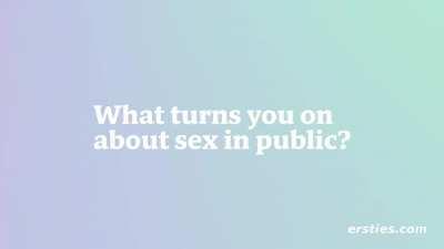 Hey guys, I partnered up with ersties to celebrate Exhibitionist August, check the link in the comments!