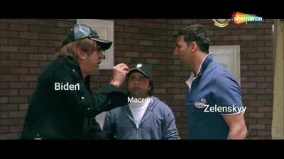 Joe Biden | Macron | Zelenskyy -> Leaked Meeting Clip