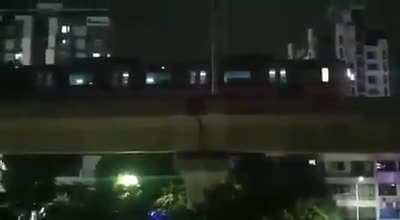 Video of Yesterday's Pune Metro trial run in Kothrud: