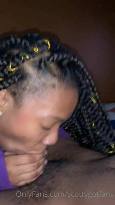 EBONY👸🏿 LOVES SUCKING DICK BEFORE GOING TO BED🛌 GET FULL LENGTH TAPE IN COMMENZ 👇