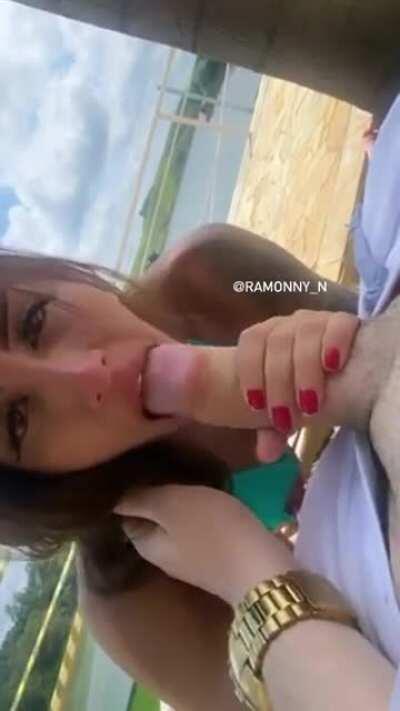 Nathalia Ramonny pagando boquete