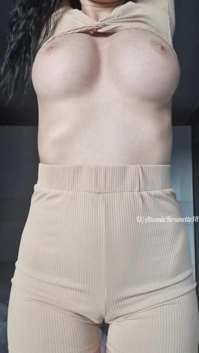 Did my cameltoe or tits got your attention first?