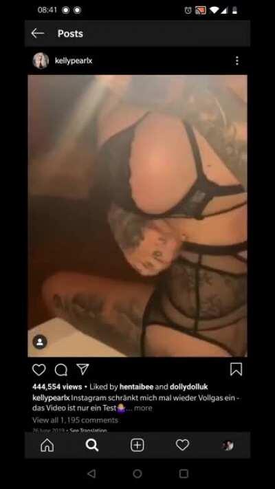 @kellypearlx Kelly Pearl. 1,600cc saline breast implants