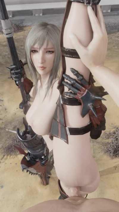 Aranea Highwind Standing Split (LazyProcrastinator) [Final Fantasy XV]
