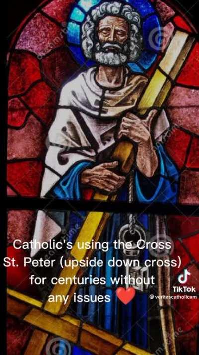 The upside down cross is not satanic in the slightest bit